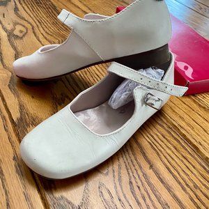 Nina white real leather girls Mary Jane shoes size 13